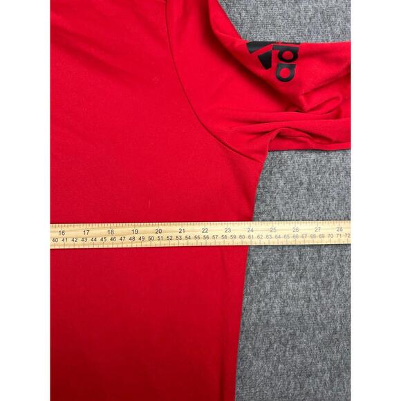 Adidas ClimaWarm Red Quarter Dip Pullover Mens Size XL - Picture 5 of 6